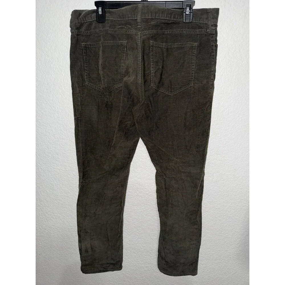 J.Crew Flex Men’s Olive Green Corduroy Pants 34x30 Straight Fit